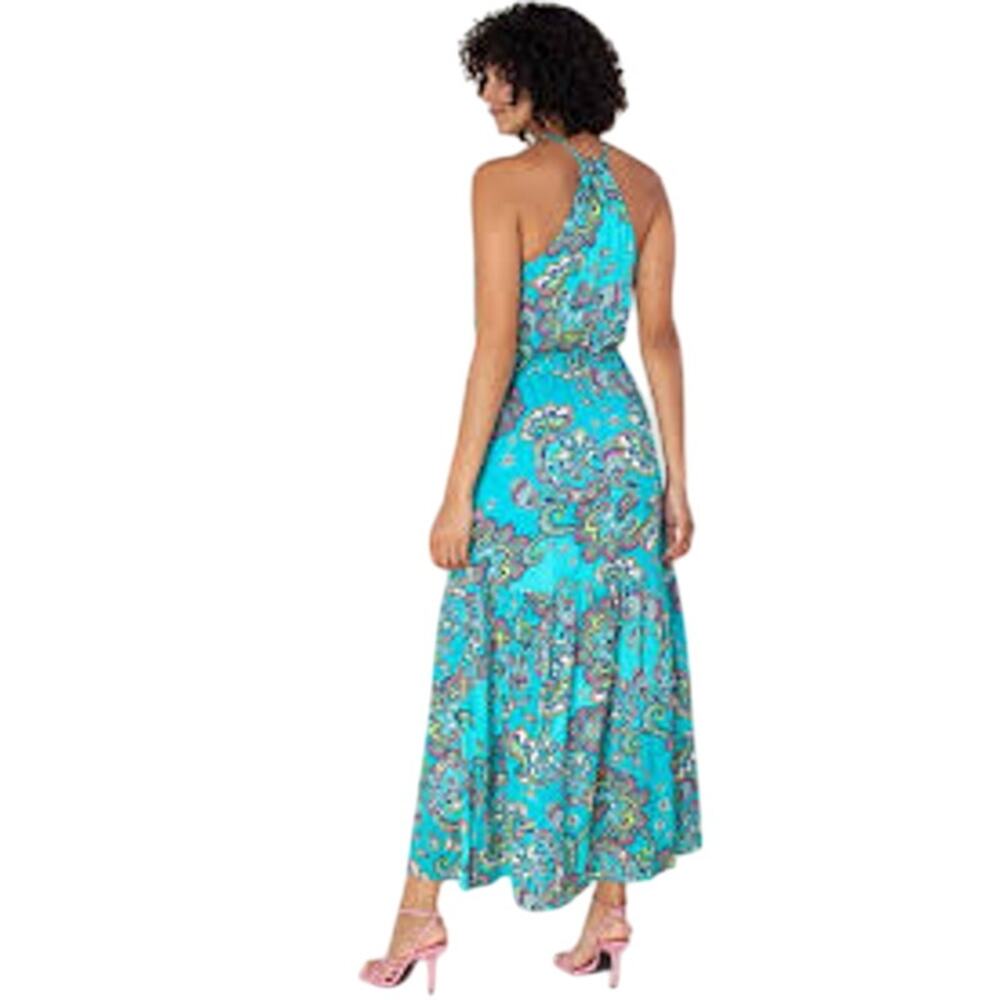 NWT Hale Bob Teal Maxi Dress, XL - Picture 2 of 5
